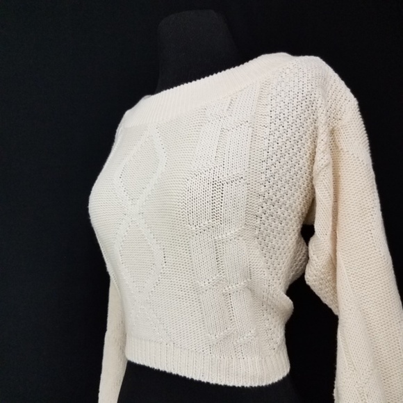 NEW Beverly Hills II Cropped Sweater Strappy Back - Picture 7 of 8
